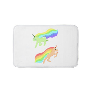 Alfombrilla De Baño Rainbow Unicorns