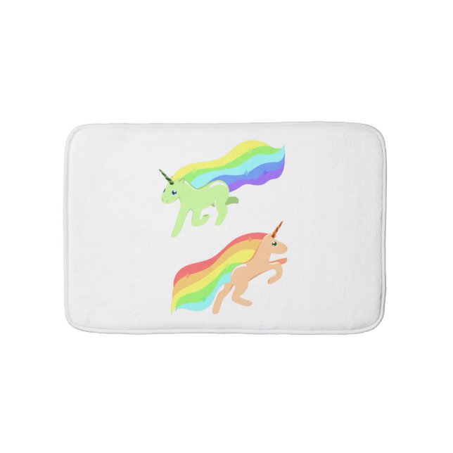 Alfombrilla De Baño Rainbow Unicorns (Anverso)