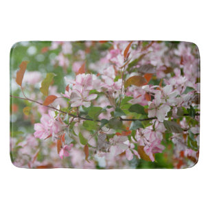 Alfombrilla De Baño Rama delgada con flores manzana