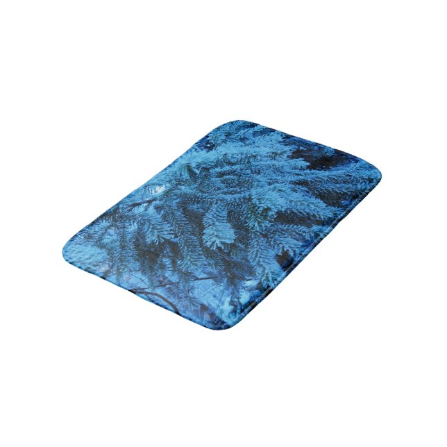 Alfombrilla De Baño Ramas Snowy Forest Spruce (Angular)