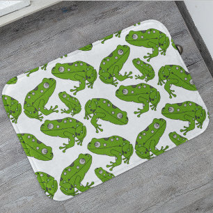 Alfombrilla De Baño Rana verde