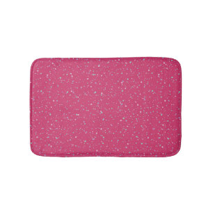 Alfombrilla De Baño Raspberry Paint Speckled Pastel Splatter Paint Pai