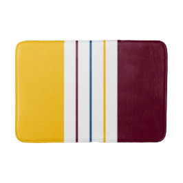 Alfombrilla De Baño Rayas ámbar de mora otoñales