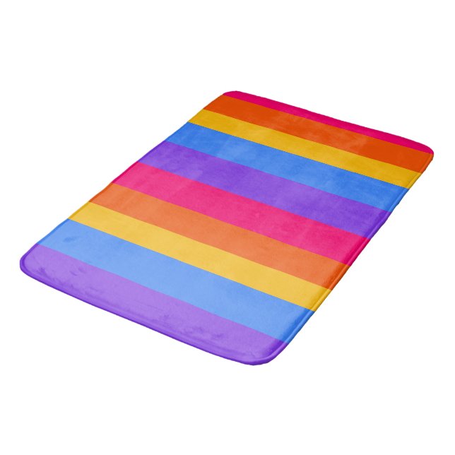 Alfombrilla De Baño Rayas arcoiris (Angular)