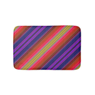 Alfombrilla De Baño Rayas arcoiris Bath Mats
