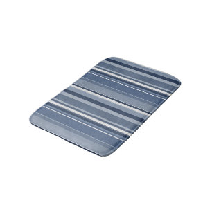 Alfombrilla De Baño Rayas Azul