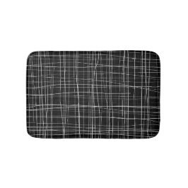 Alfombrilla De Baño Rayas blancas y negras