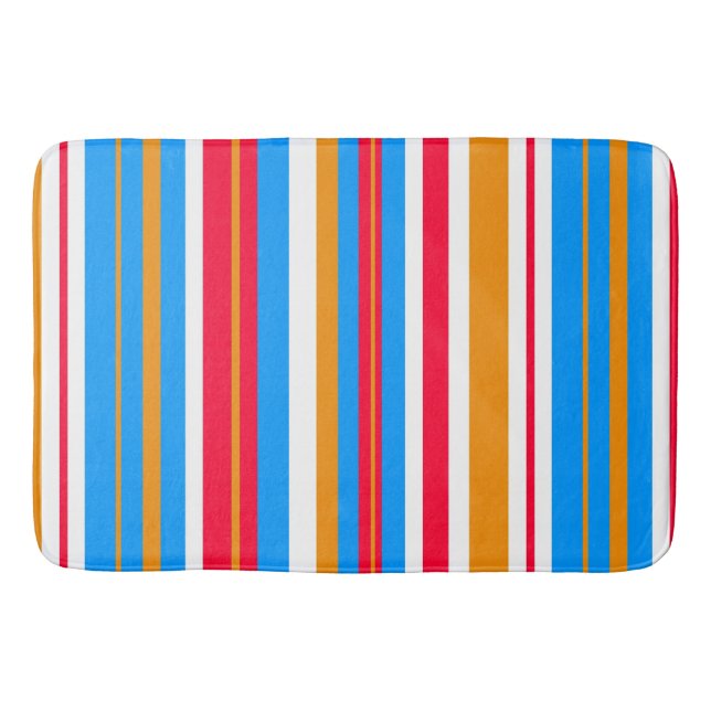 Alfombrilla De Baño rayas coloridas (Anverso)
