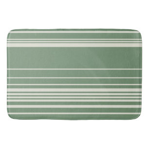 Alfombrilla De Baño Rayas complejas en verde
