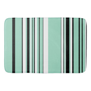 Alfombrilla De Baño Rayas complejas - verde (menta)