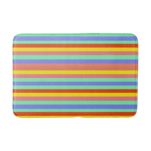Alfombrilla De Baño Rayas de andamio retro