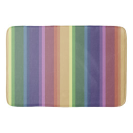 Alfombrilla De Baño Rayas de arco iris mudas