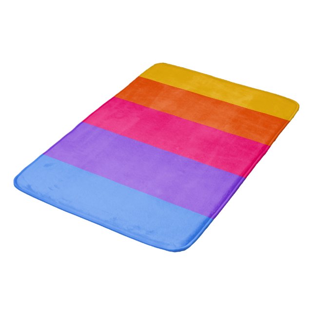 Alfombrilla De Baño Rayas de Arcoíris (Angular)