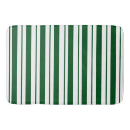 Alfombrilla De Baño Rayas de caña de golosinas verdes y blancas