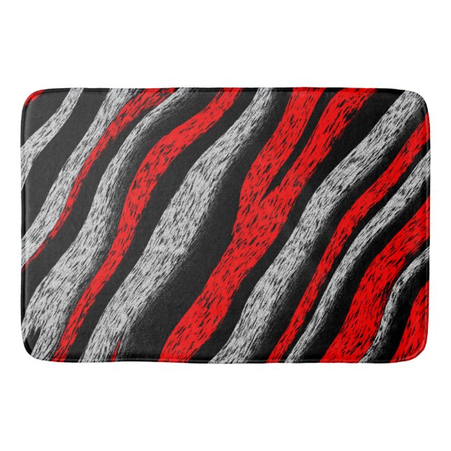 Alfombrilla De Baño Rayas de cebra (Anverso)