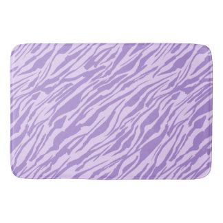 Alfombrilla De Baño Rayas de cebra púrpura