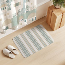 Rayas de Santorini aqua verde beige