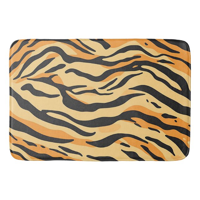 Alfombrilla De Baño Rayas de Tigre (Anverso)