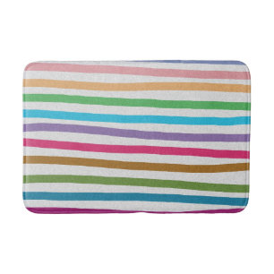 Alfombrilla De Baño Rayas del arco iris
