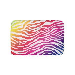Alfombrilla De Baño Rayas del arco iris