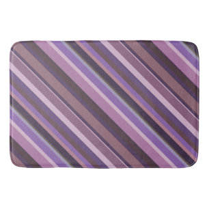 Alfombrilla De Baño Rayas diagonales malvas