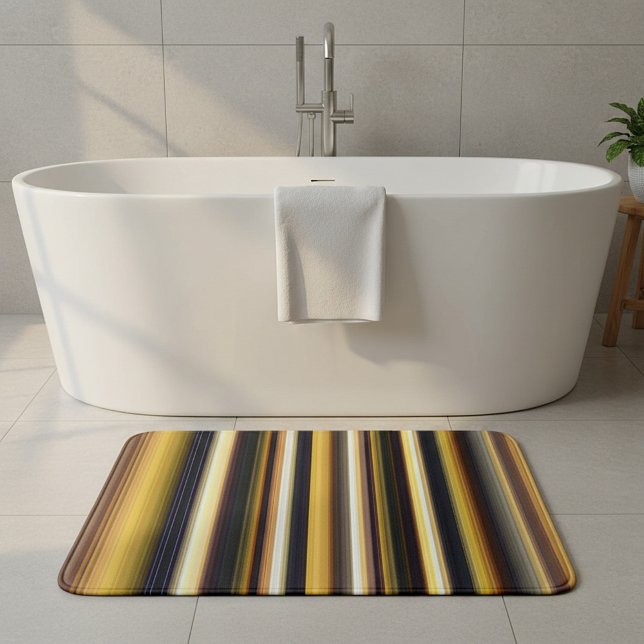 Alfombrilla De Baño Rayas doradas (Subido por el creador)