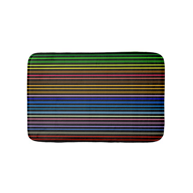 Alfombrilla De Baño Rayas Multicolor (Anverso)