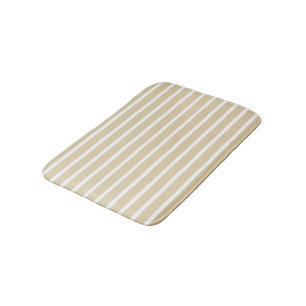 Alfombrilla De Baño Rayas neutrales de marfil