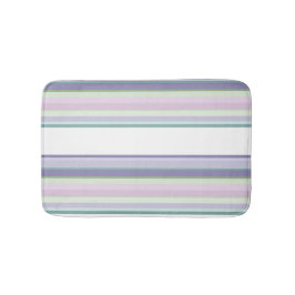 Alfombrilla De Baño Rayas púrpura, Neptuno, verde mar y lavanda