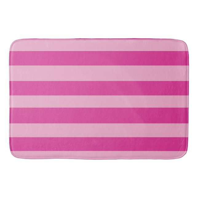 Alfombrilla De Baño Rayas rosadas (Anverso)