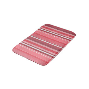 Alfombrilla De Baño Rayas rosadas y agudas
