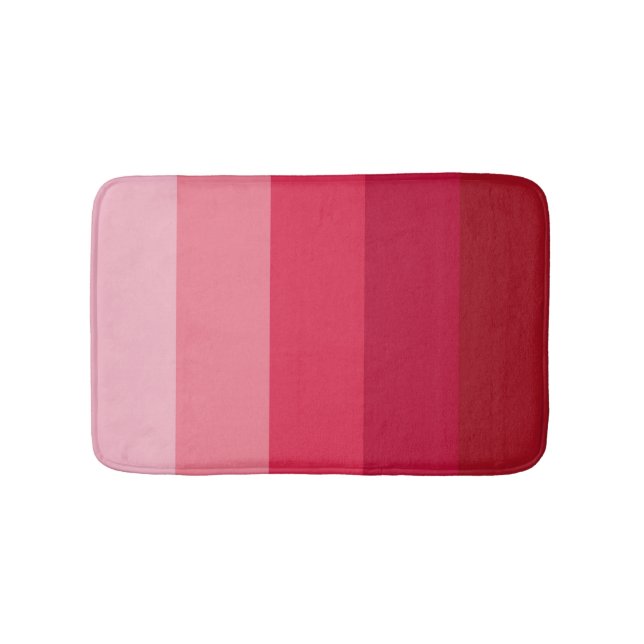 Alfombrilla De Baño Rayas rosas (Anverso)
