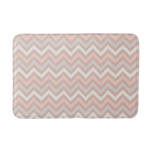 Alfombrilla De Baño Rayas Zigzag Por Acuarela