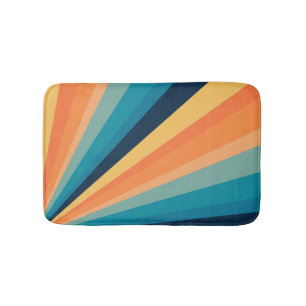 Alfombrilla De Baño Rayos solares retro