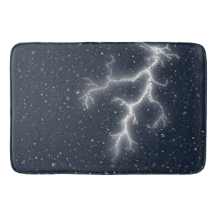 Alfombrilla De Baño Rayos y gotas de lluvia