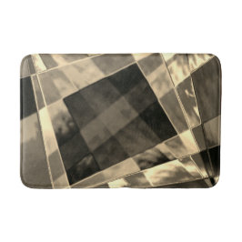 Alfombrilla De Baño Rectángulos inclinados en tonos madera o beige?