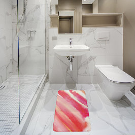 Alfombrilla De Baño Recuerdos de lápiz labial color de agua rosa Naran