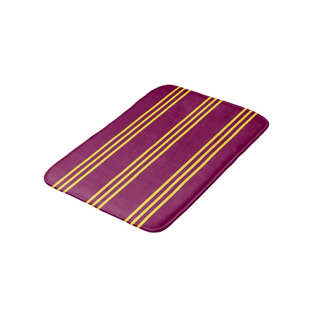 Alfombrilla De Baño Red and Yellow Bath Mat (Angular)