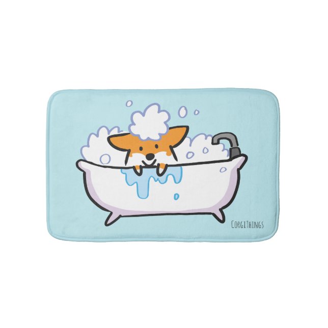 Alfombrilla De Baño Red Corgi Bath Mat (Anverso)