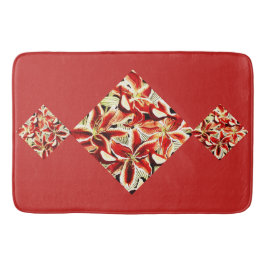 Alfombrilla De Baño Red Lilies Bath Mat