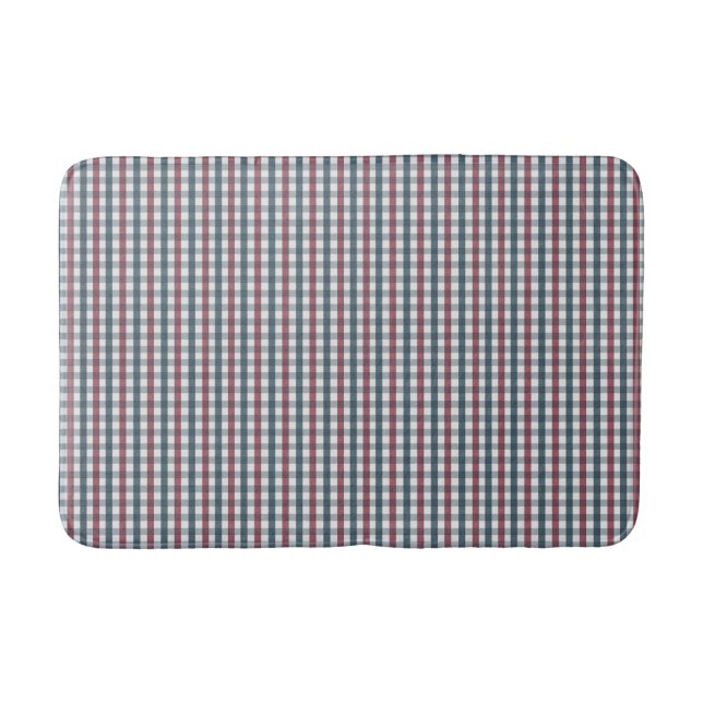 Alfombrilla De Baño Red, white and blue plaid (Anverso)