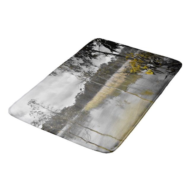 Alfombrilla De Baño Reflexiones bajo los cielos grises (Angular)