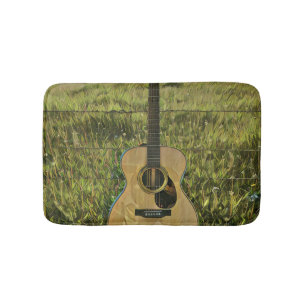 Alfombrilla De Baño Regalo de guitarra acústica