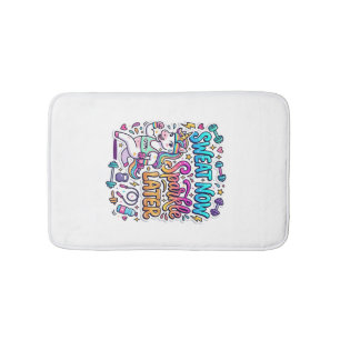 Alfombrilla De Baño Regalo de sudor de unicornio ahora brilla más tard