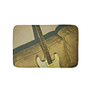 Alfombrilla De Baño Regalo para guitarrista bajista de profesor de mús
