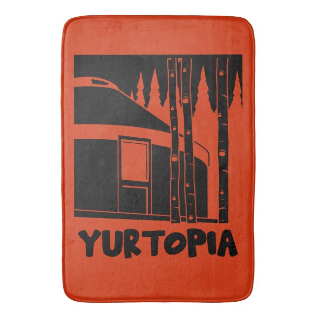Alfombrilla De Baño Regalos de Vida en Yurt (Frente vertical)