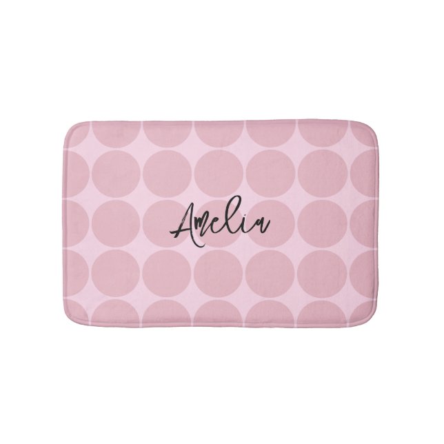 Alfombrilla De Baño Regalos personalizados de moda estéticos rosados p (Anverso)