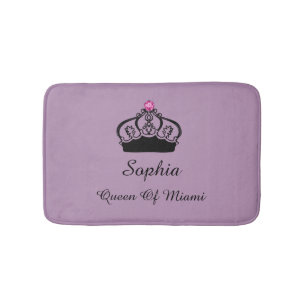 Alfombrilla De Baño Reina divertida monarquía