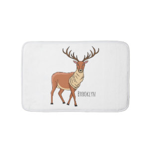 Alfombrilla De Baño Reindeer cartoon illustration