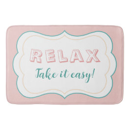 Alfombrilla De Baño Relajante Color Crema Pastel Vintage Minimalista